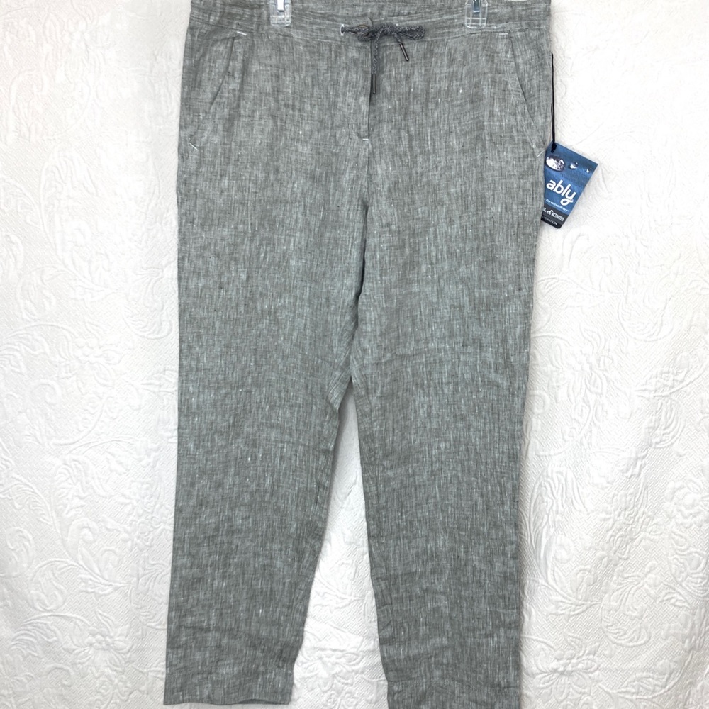 Ably Apparel XL Alana Linen Woven Pants NWT